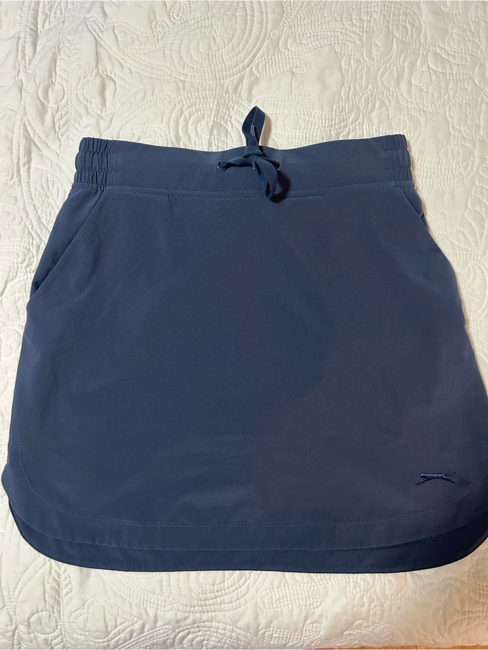 Slazenger Navy Drawstring Active Mini Skirt